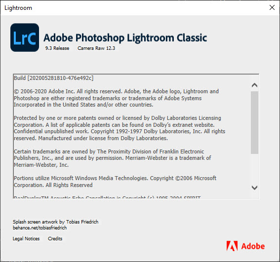 Adobe Lightroom Classic v9.3